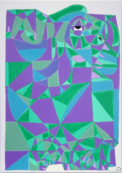 Donna dalla folta chioma - a Paint Artowrk by Reda Omar WLO®